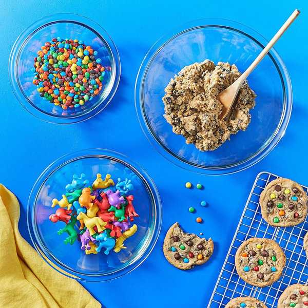 Pyrex® Colors Sculptured 3 Piece Mixing Bowl Set (Pink, Green, Blue) – Global Kitchen Brands Australia Pty Ltd - View #9